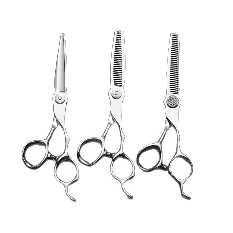 Hair Cutting Scissors Set 6 Inch 440C Stainless Steel Straight and Thinning Scissors Bangs Tool Amazon Barber Scissors
