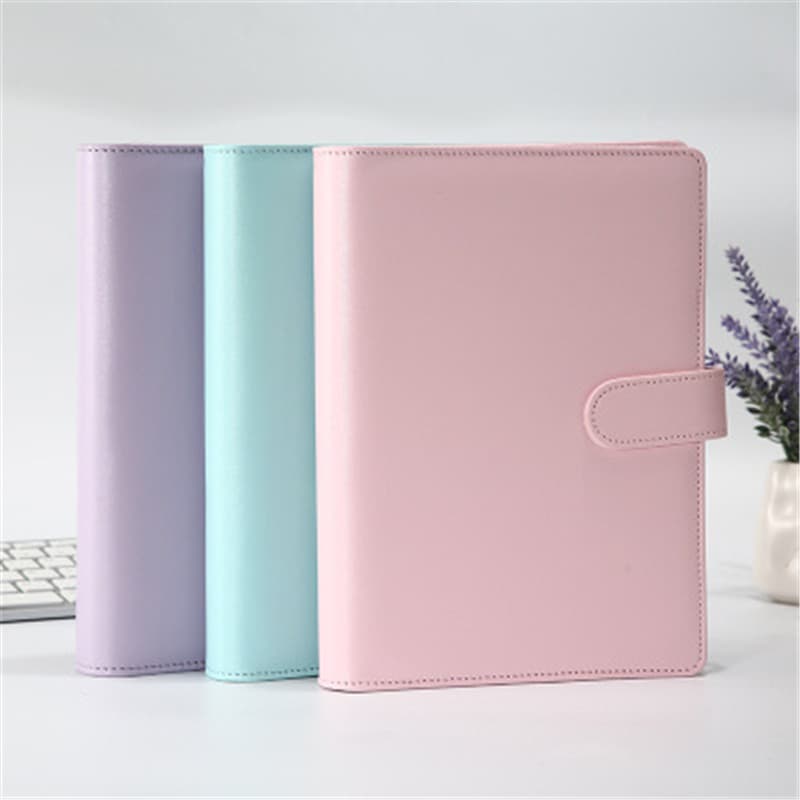 Cross-border ready creative macaron-themed A6 refillable notebook with customizable logo for bullet journaling