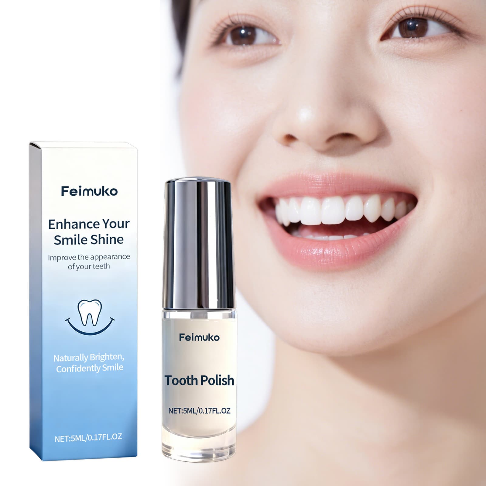 Feimuko dental care paint, daily care for oral teeth, clean teeth, natural gloss and beautiful care