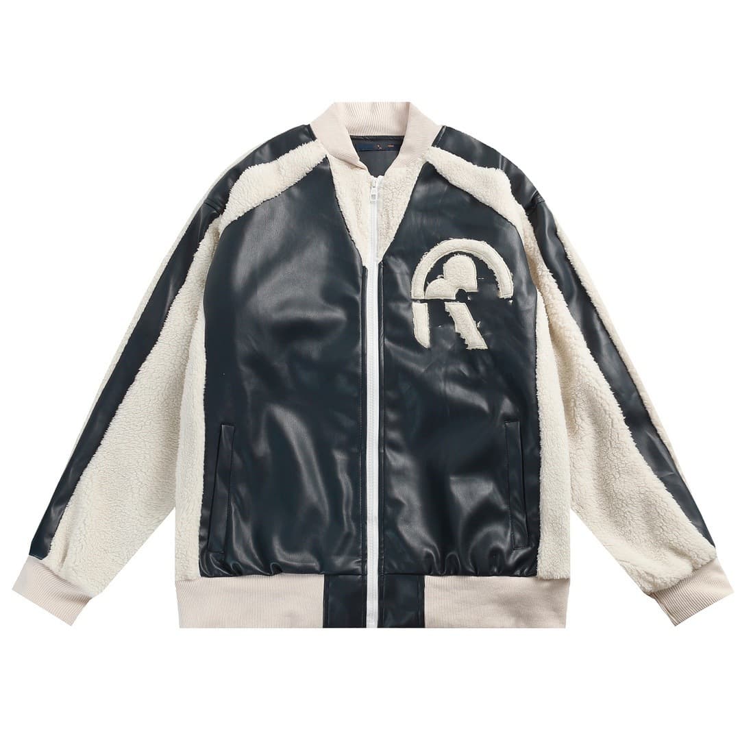 Cross-border Donkey 25 Autumn/Winter Collection Luxury Trend LOGO Embroidery Towel Stitch L Brand Unisex Baseball Jacket Coat