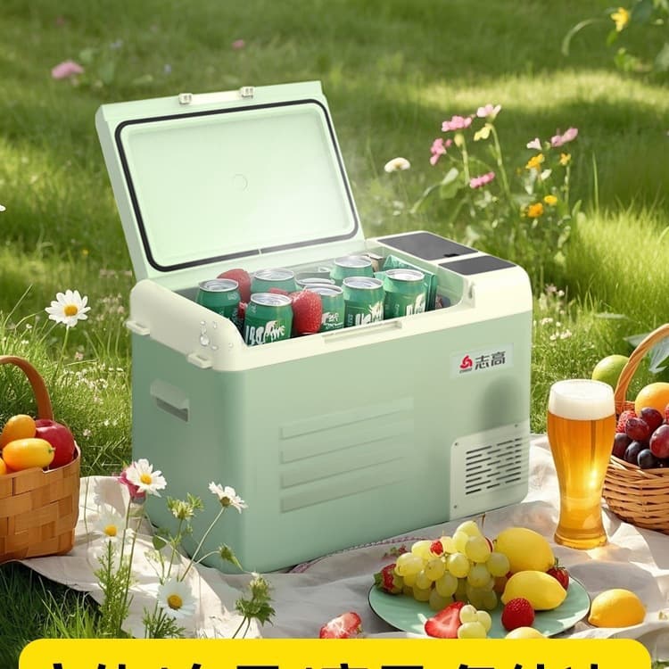 Free shipping 2025 new model car refrigerator compressor freezer, suitable for both car and home use, 12V/24V, universal for large trucks.