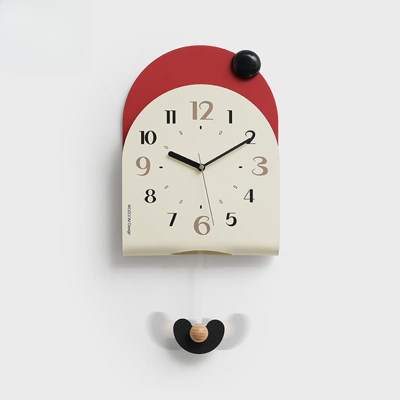 No-Drill Minimalist Living Room 2025 New Model Wall Clock Home Swingable Wall Clock