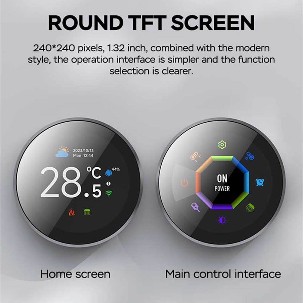 Tuya WiFi Smart Thermostat Panel Switch Floor Heating Wall-Hung Boiler Temperature Controller Smart Home Electric Heating Adjustment