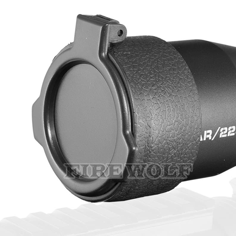 Textured Elastic Cover Scope Flip Cap Black Dust Cover Hot Sale for AliExpress/eBay/Amazon