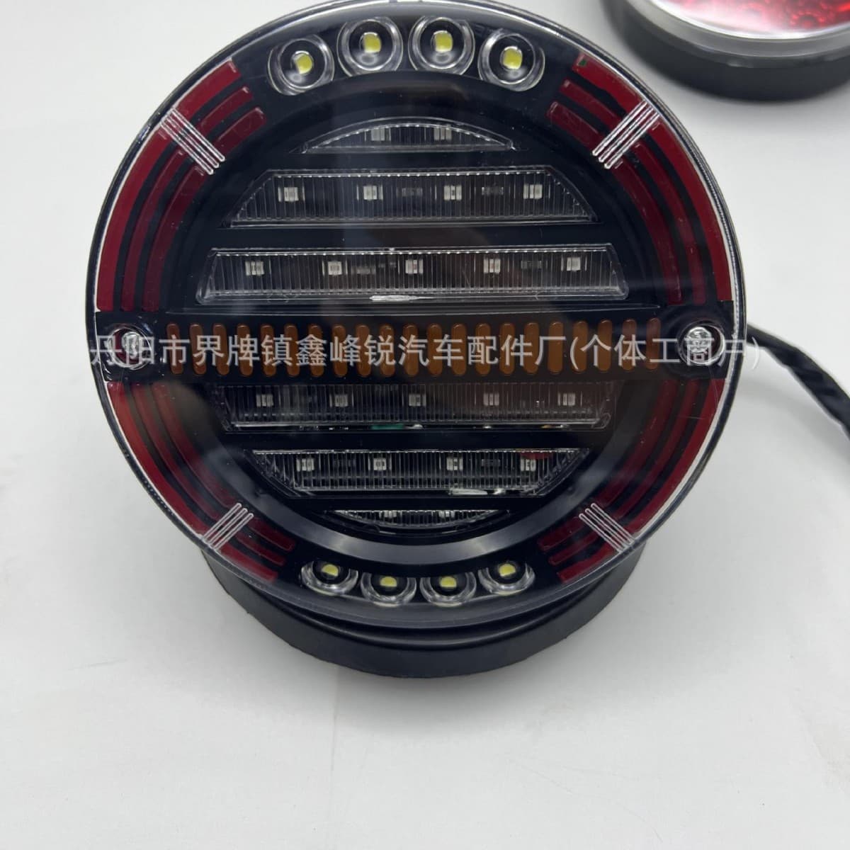 Hamburger Light 4-Bulb Truck Lamp 12V24V LED Sequential Flowing Light 4-Inch Round Light Agricultural Vehicle Trailer Tail Light