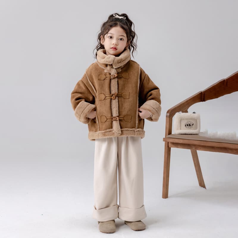 2025 New Autumn/Winter Girls' Stylish Thickened Faux Fur Coat Trendy Top