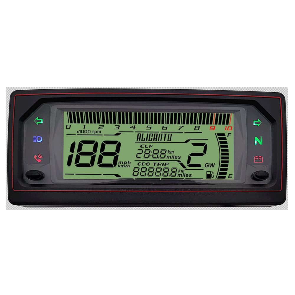 12V Waterproof Digital LCD Screen Instrument Tachometer Odometer for Honda King Motorcycle