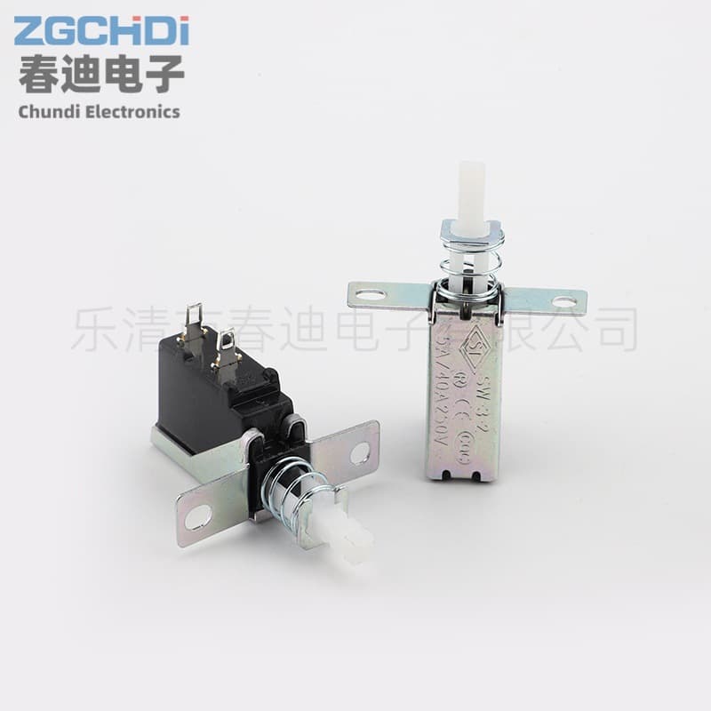 Tactile Switch SW-3-2 2-Pin Push Button Switch Self-Locking Power Switch Set-top Box Range Hood Appliance Switch