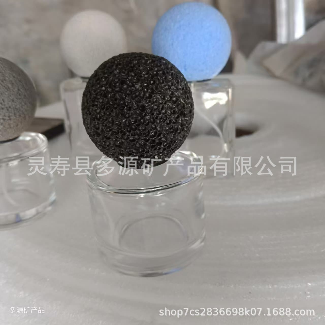 Factory Processed 2.5-6cm Diffuser Stone Balls for Essential Oils, Volcanic Rock Flameless Aromatherapy Stones, Perfume Bottle Caps