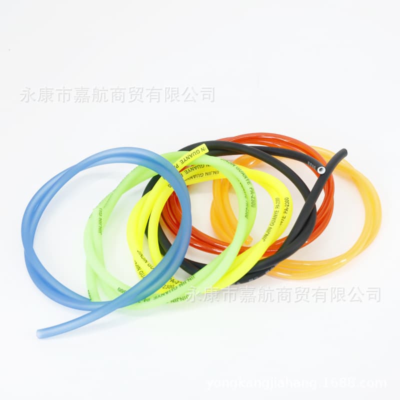 Motorcycle Gasoline Hose Colored Oil Hose High Temperature Resistant Double Layer Soft Hose Carburetor Connection Rubber Fuel Line