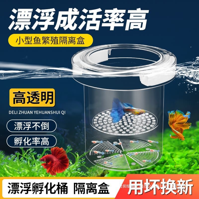 Aquarium Breeding Box, Guppy Breeding Isolation Box, Small Fish Egg Fry Zebrafish Betta Tank Accessories