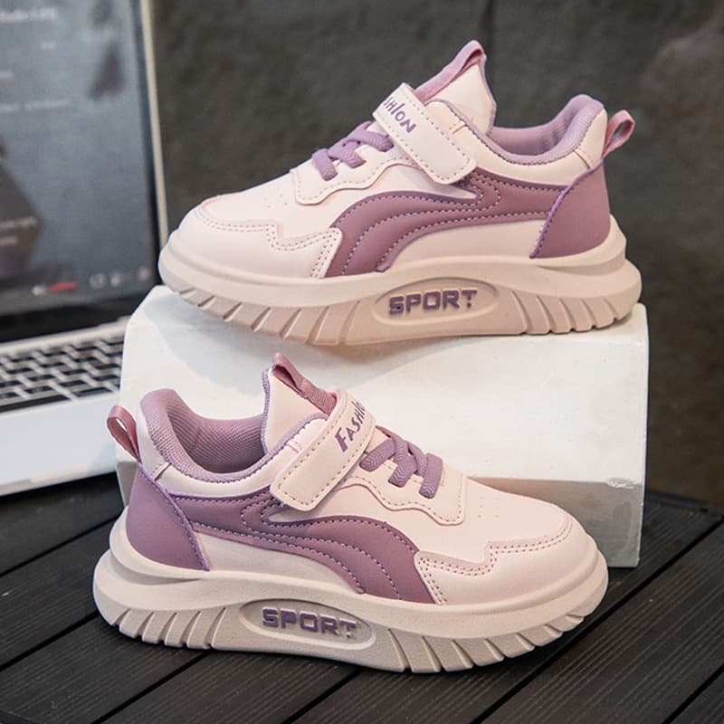 Girls' Skate Shoes Soft Sole Children's Sports Shoes, Spring/Autumn New Trendy Casual Non-Slip Running Shoes