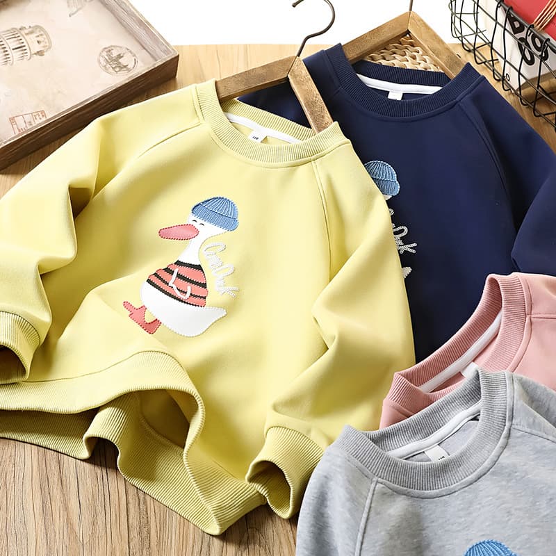 Kids Clothing Children's Apparel Girls Spring Hoodie 2026 New Boys Casual Top Parent-Child Matching Cartoon Hoodie Trendy