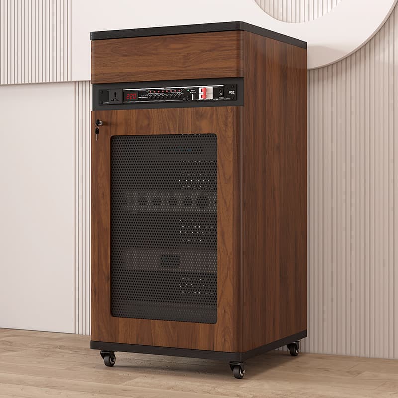 Amplifier Cabinet Audio Rack Home Theater Amplifier Stand KTV Equipment Cabinet with U-Bar Audio Rack Amplifier Cabinet