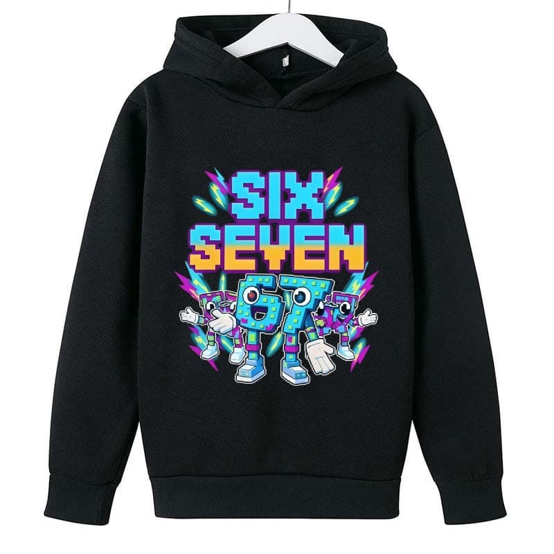 2026 Cross-border SIX 7 Kids Hoodie Without Pockets, Nonsense 57 Spring/Autumn Fleece Pullover Hoodie