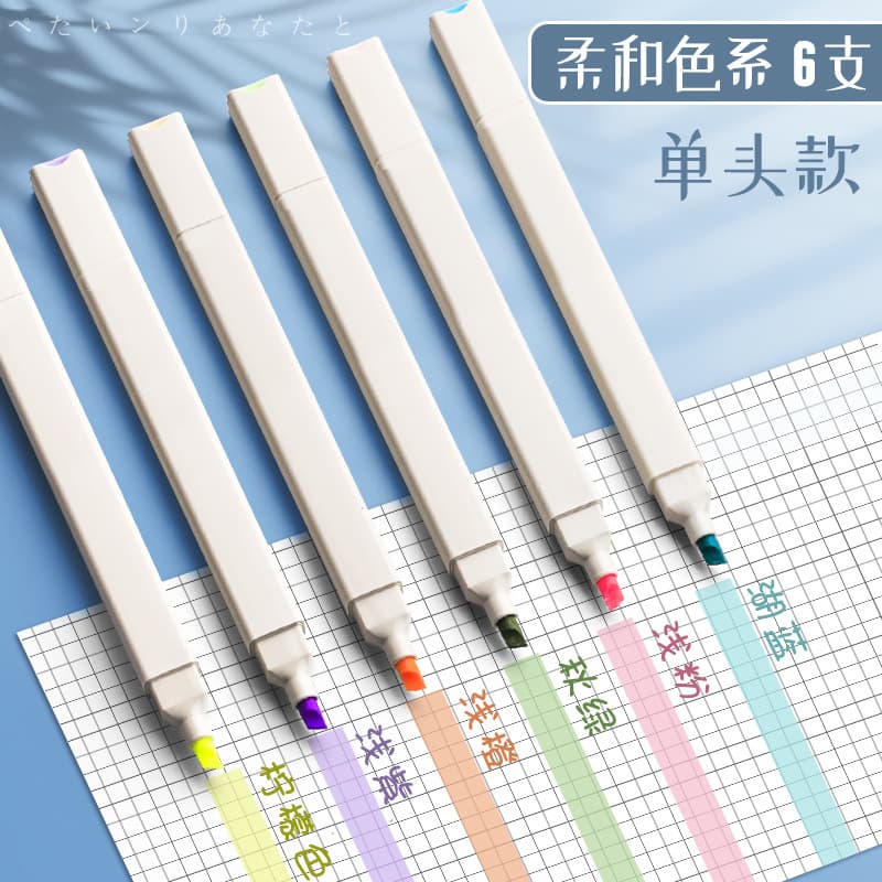 Dual-Head Fluorescent Highlighter Markers for Students, Colorful Study Markers for Key Points, Journaling Pens, Specialized Stationery