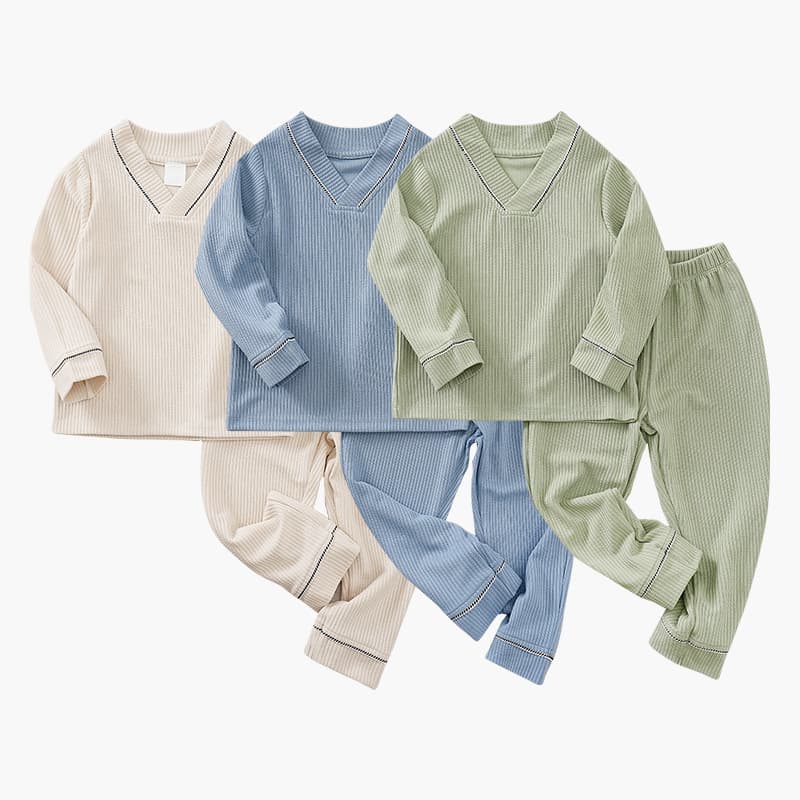 Baby Toddler Pajama Set Autumn Long Sleeve Boys Girls Homewear Comfortable Casual Baby Clothes Two-piece Set