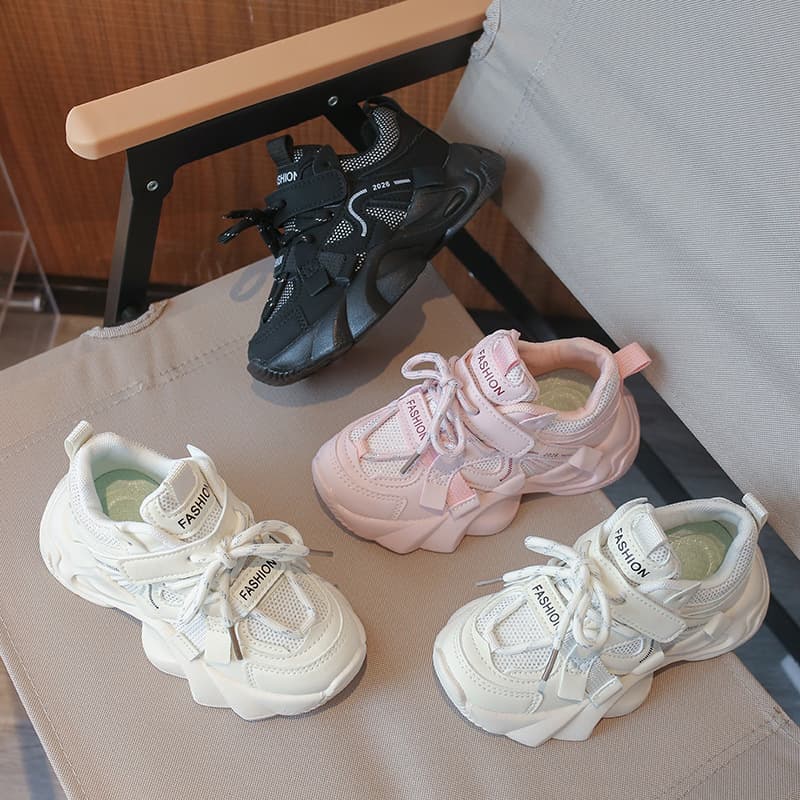 Dopamine Girls Chunky Dad Shoes 2026 Spring New Boys Casual Sneakers Versatile Fashion Sports Shoes