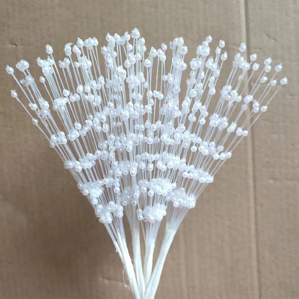 4mm Pearl Bouquet Beads Baby's Breath Headpiece Home Wedding Decoration DIY Christmas Ornament Accessories Wedding Decor