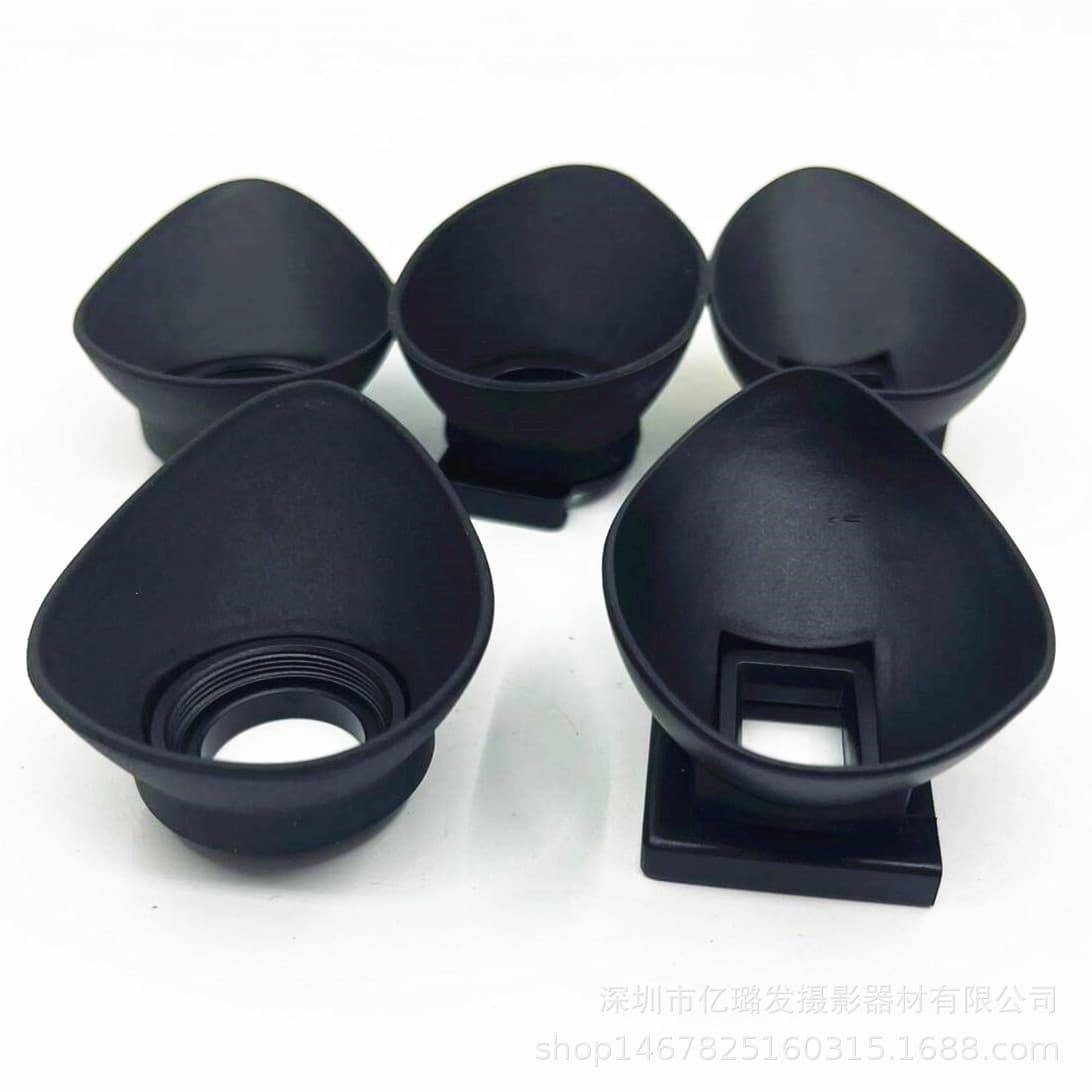 Square SLR camera eyecups (18mm/22mm), round SLR camera viewfinder eyepieces (19mm/22mm).