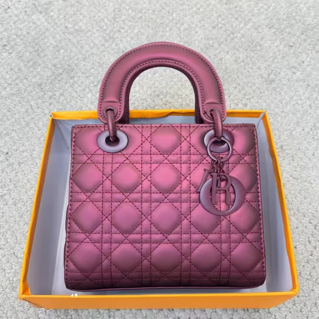 2025 New Premium Spring/Summer Leather Chanel-Style Lady Dior Bag Quilted Shoulder Handbag Crossbody Bag