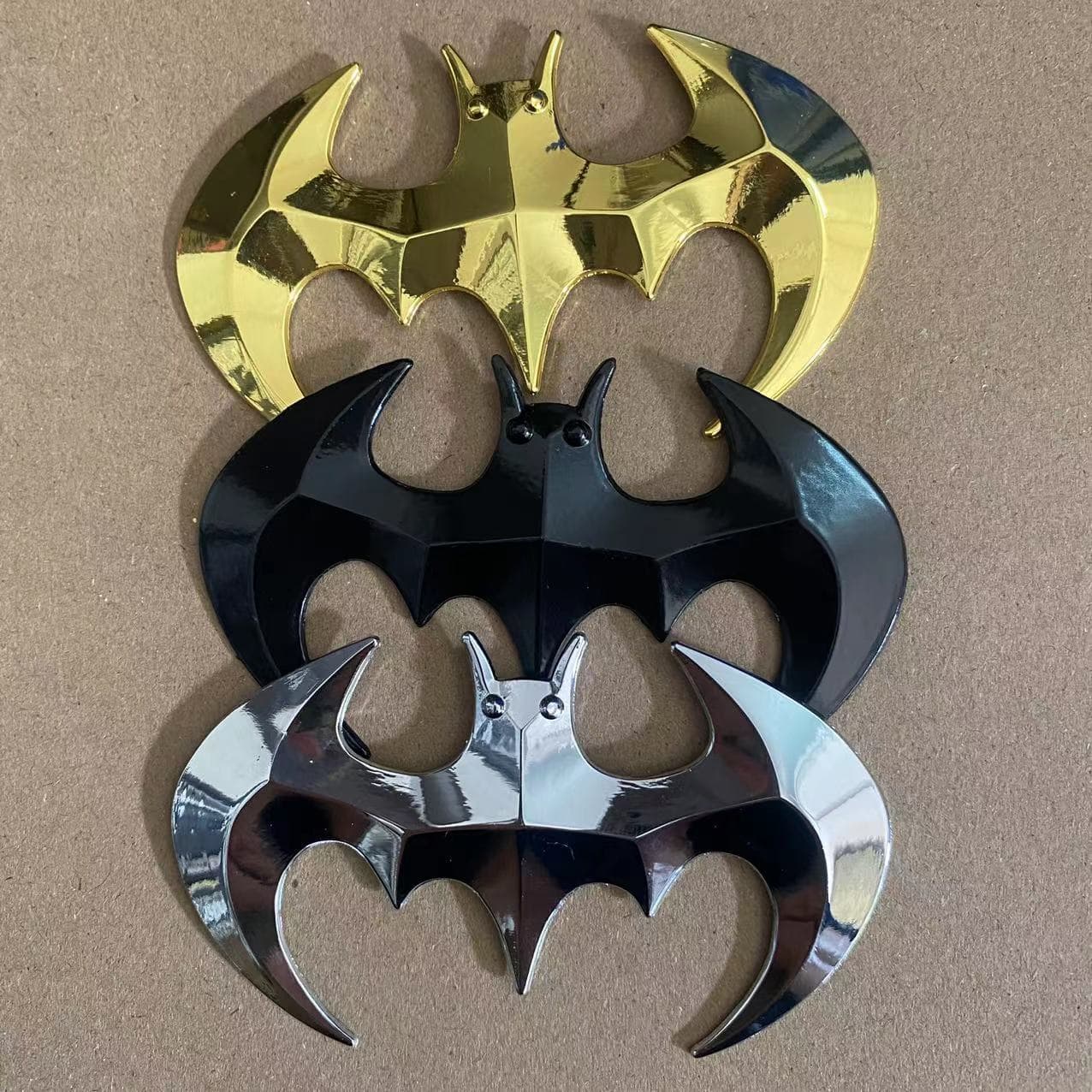 3D electroplated Batmobile sticker car metal sticker Batman sticker golden Batmobile sticker car body sticker