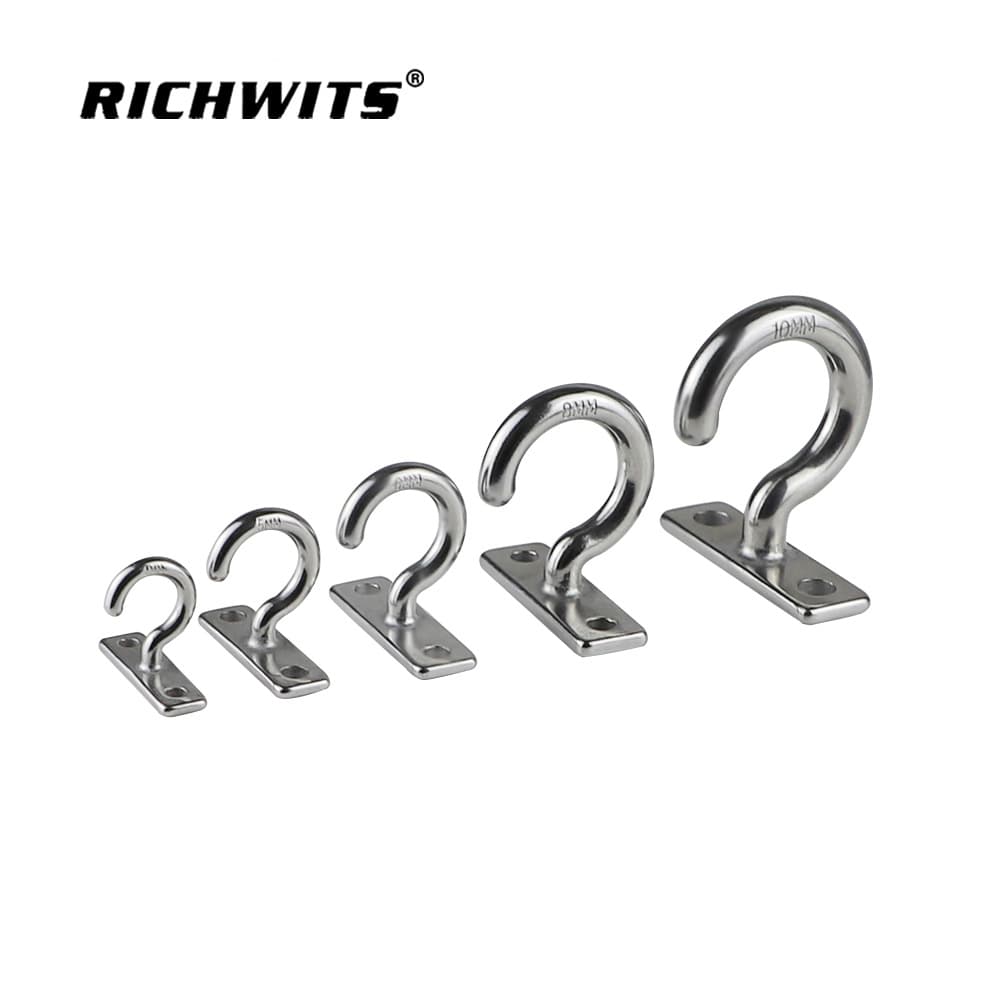 Marine Hook Ceiling Fan Hook Stainless Steel 304 Flat Question Mark Hook Coat Hook Curved Hook Question Mark Hook