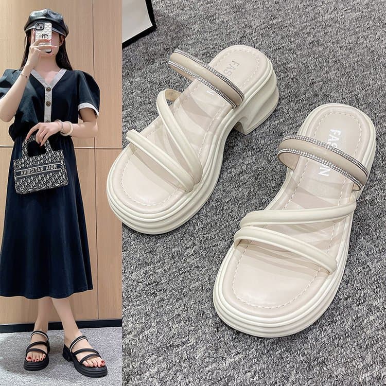 Fairy-style Platform Sandals for Women Summer Outdoor Dress Sandals 2025 New Trendy Versatile Wedge Roman Sandals
