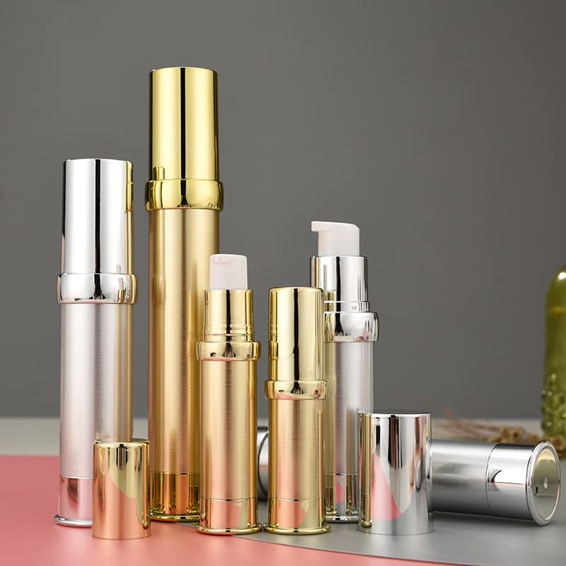 Premium Light-Blocking Vacuum Pump Lotion Bottle Cosmetic Dispensing Bottle Foundation BB Cream Skincare Sample Empty Bottle