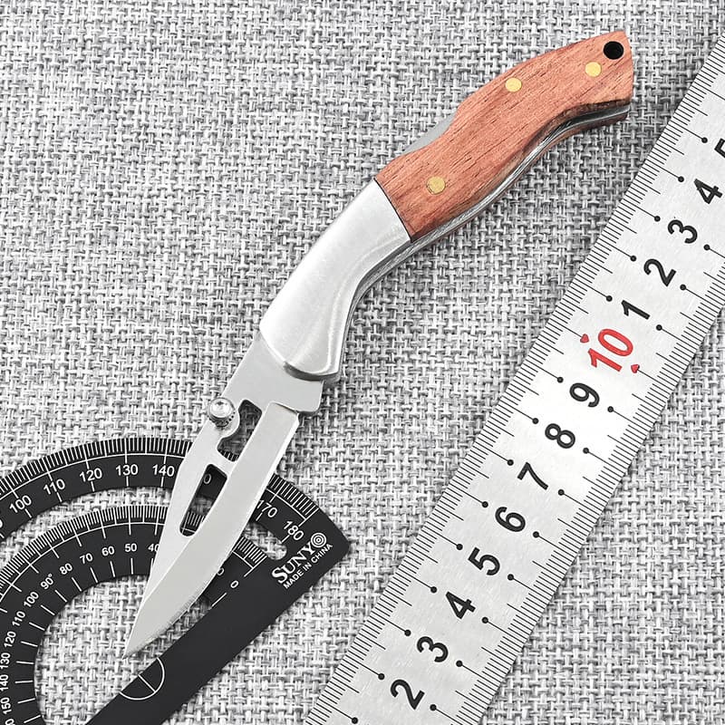 Folding Knife Portable Outdoor Knife High Hardness Multi-function Knife Field Survival Hunting Knife Home Fruit Knife