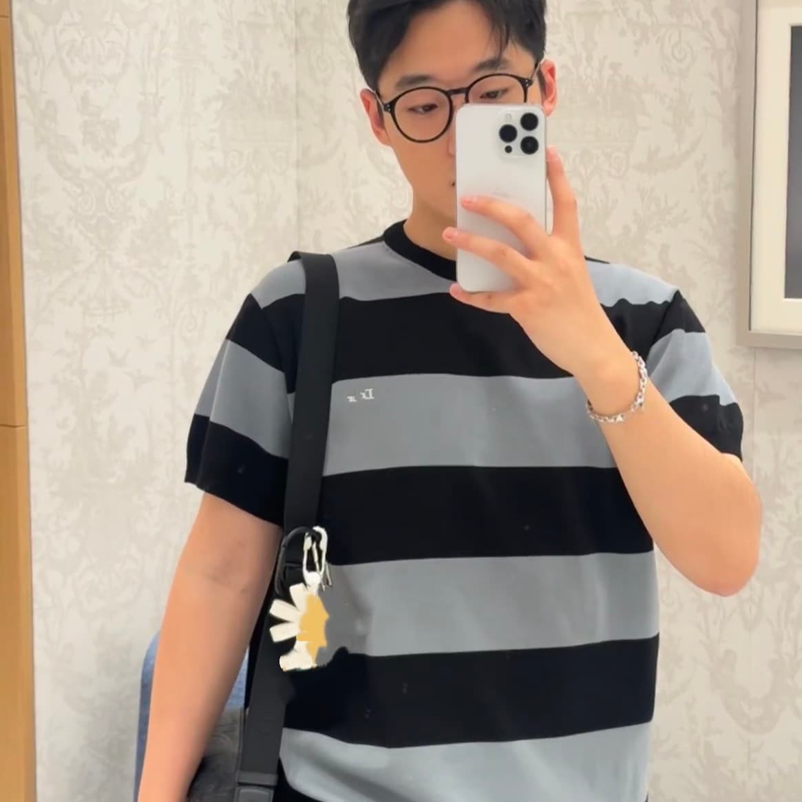 Nanyou High Version DO Home Summer New Knitted Letter LOGO Embroidery Round Neck Men's and Women's Short Sleeve T-Shirt