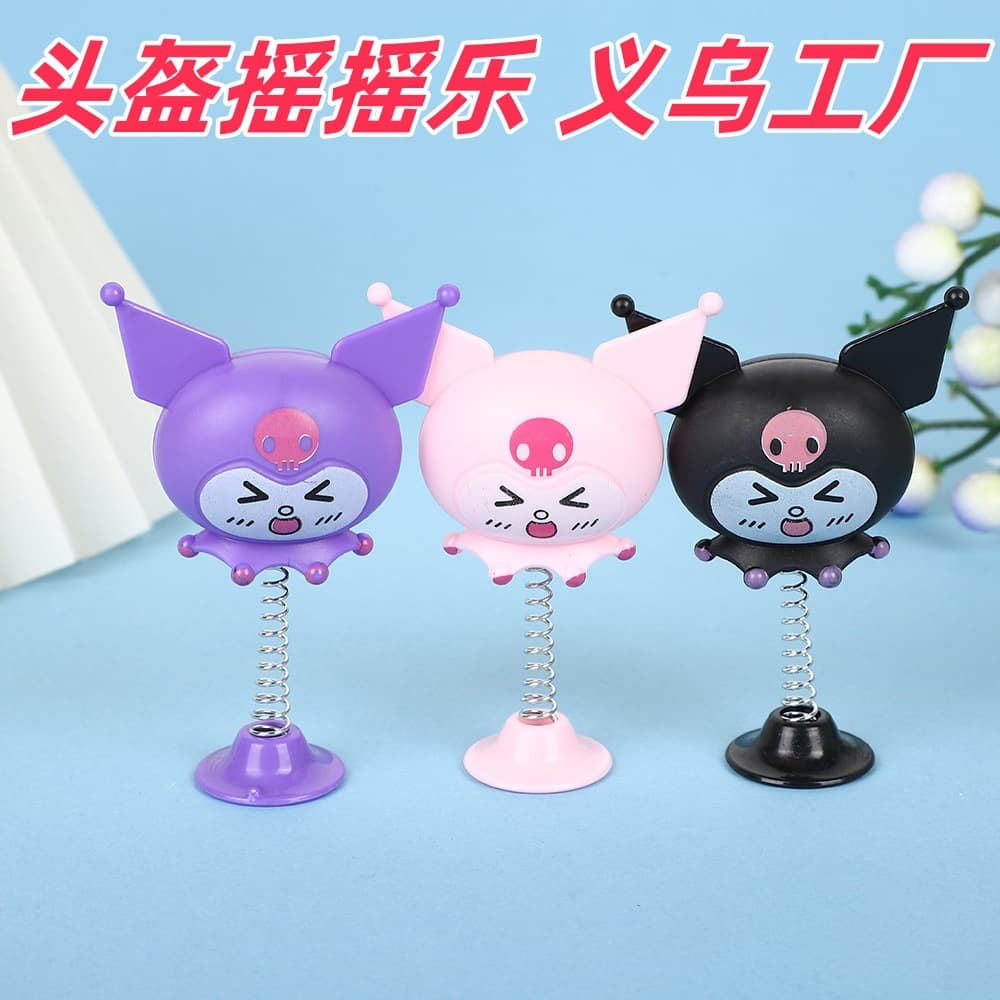 Helmet Wobble Flower Helmet Decoration Smiley Flower Sunflower Helmet Ears Kuromi Ornament Car Decoration