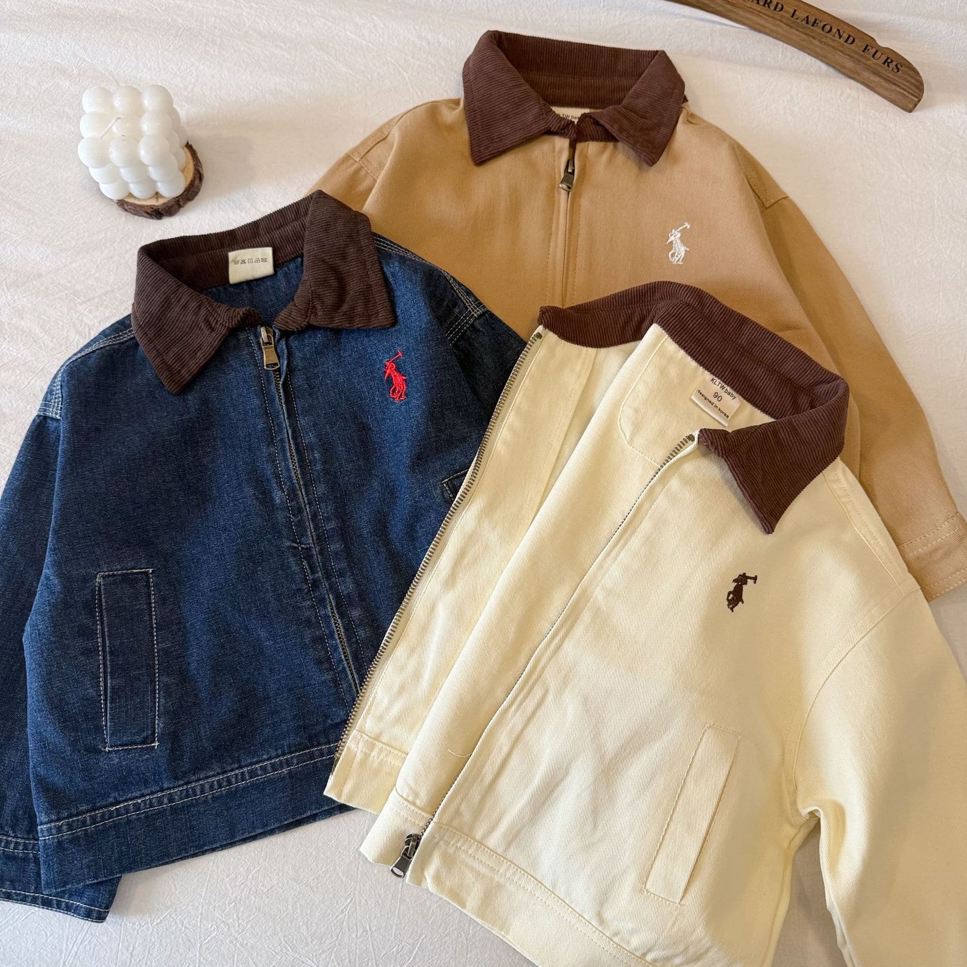 Kids' Denim Jacket 2025 Autumn New Style Unisex Casual Top, Baby Jacket, Toddler Solid Color Outerwear