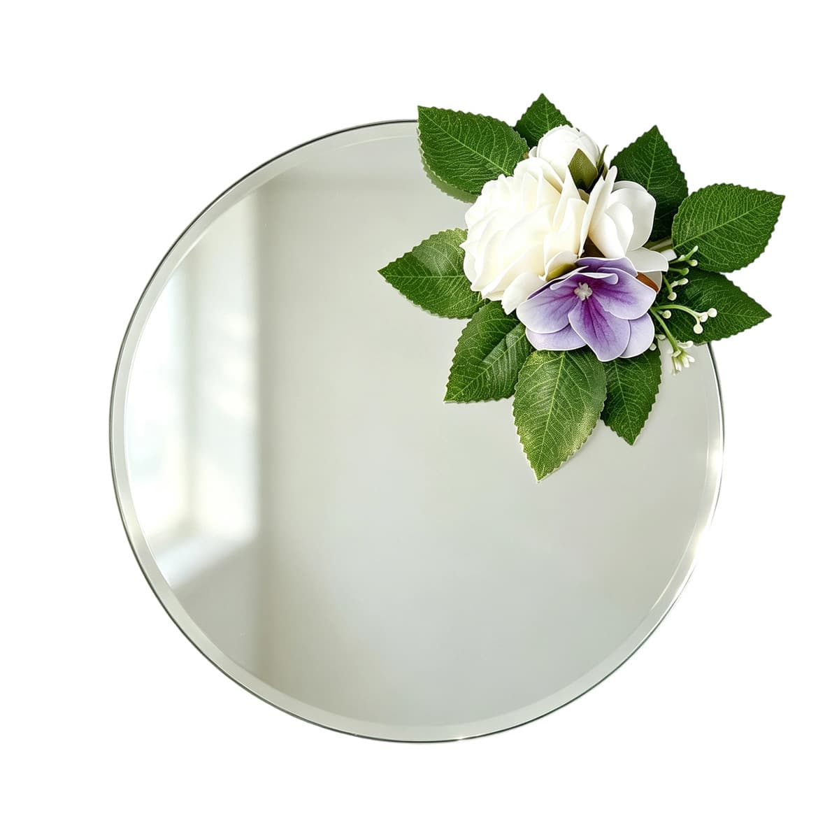 New Rose Artificial Cake Flower Forest Wedding Dessert Table Floral Decoration Self-Adhesive Mirror Flower Sticker Factory