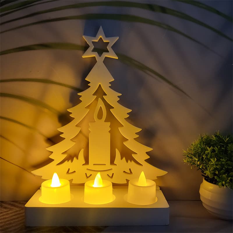 Soft S0488R Candle Tree Plug-in Decorative Plaster Mold DIY Silicone Mold Cement Plaster Mold
