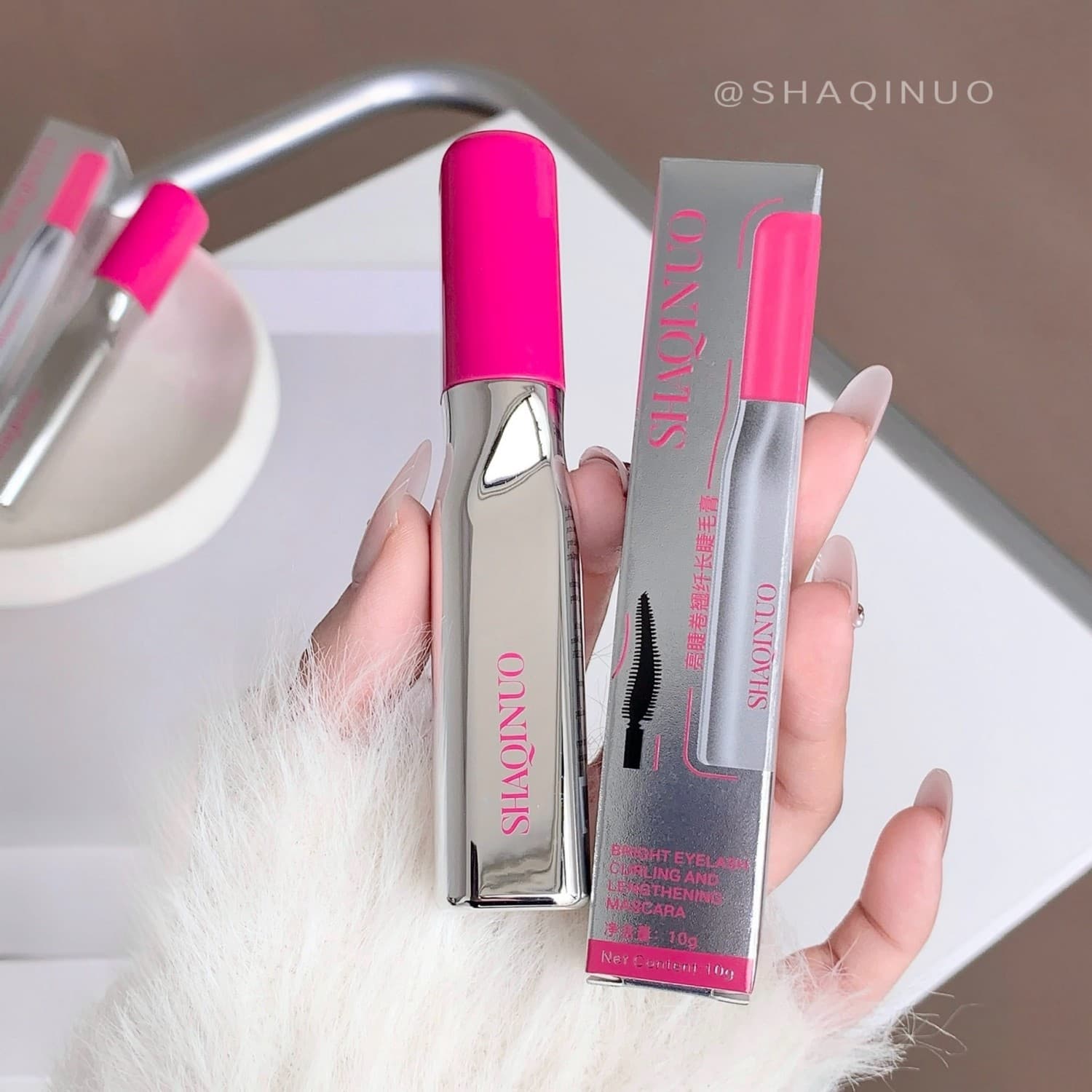 Shaqinuo Bright Eyelashes Curling Slim Mascara Remover Set Thick Natural Stereo Styling Waterproof and Non-Removable