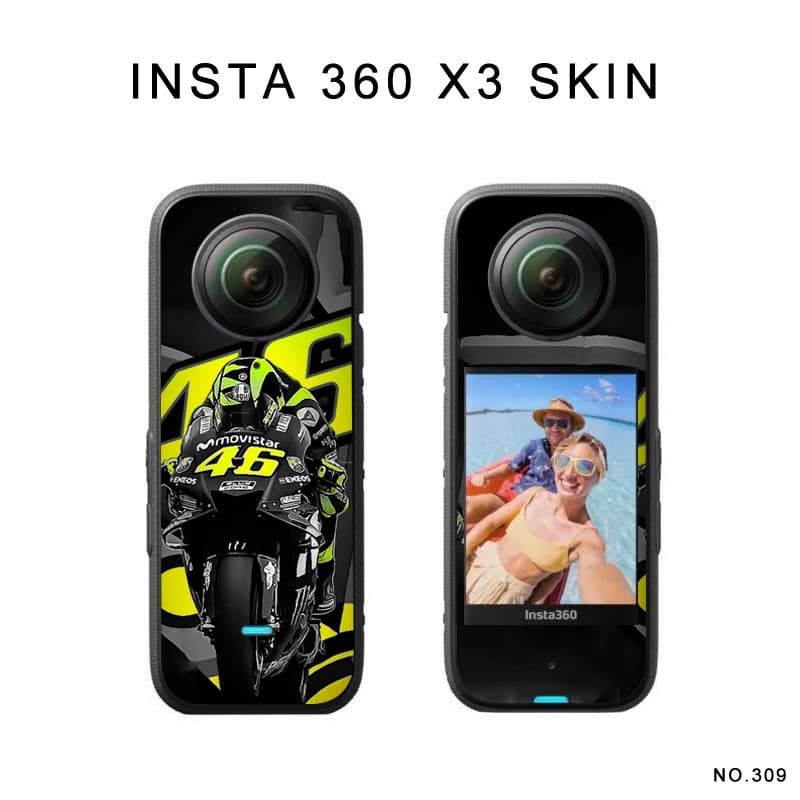 Insta360 X3 Sticker YingShi X3 Color Protective Film Scratch-Resistant Waterproof Strong Adhesion No Lifting Air Vent Backing