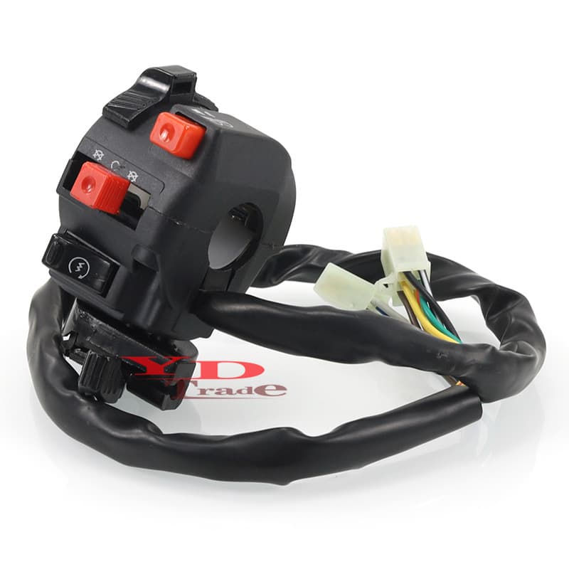 Atv Beach Bike Gy6 Off-Road Vehicle Five-Function Combination Switch with Air Damper Start-Up 6+3 Nine-Wire Left-Hand Switch