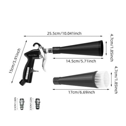 Cross-Border Best-Selling Multifunctional Powerful Tubular Cleaning Gun Car Cleaning Gun Tornado Dry Cleaning Gun