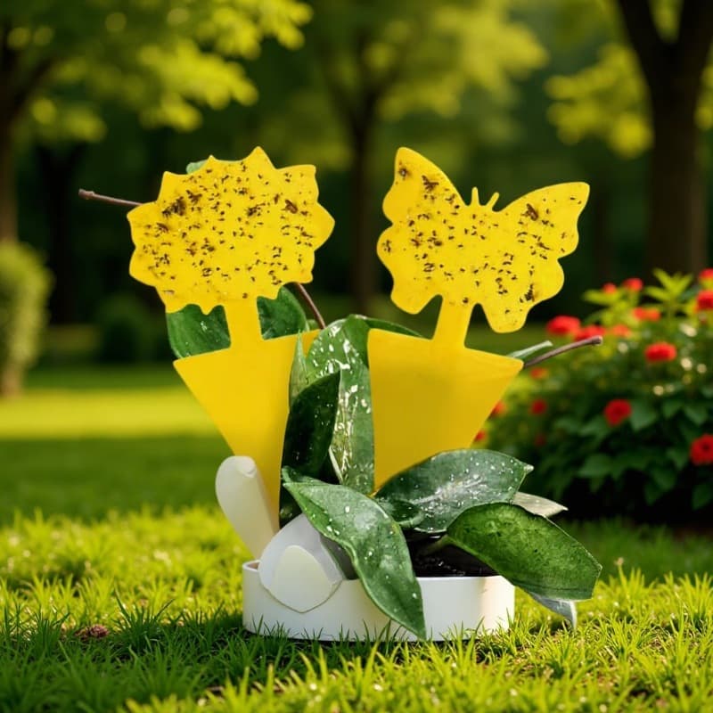 Cross-border Sticky Bug Board Dual-sided Shaped Fly Trap Insect Trap Yellow Flower Sticky Trap for Insects