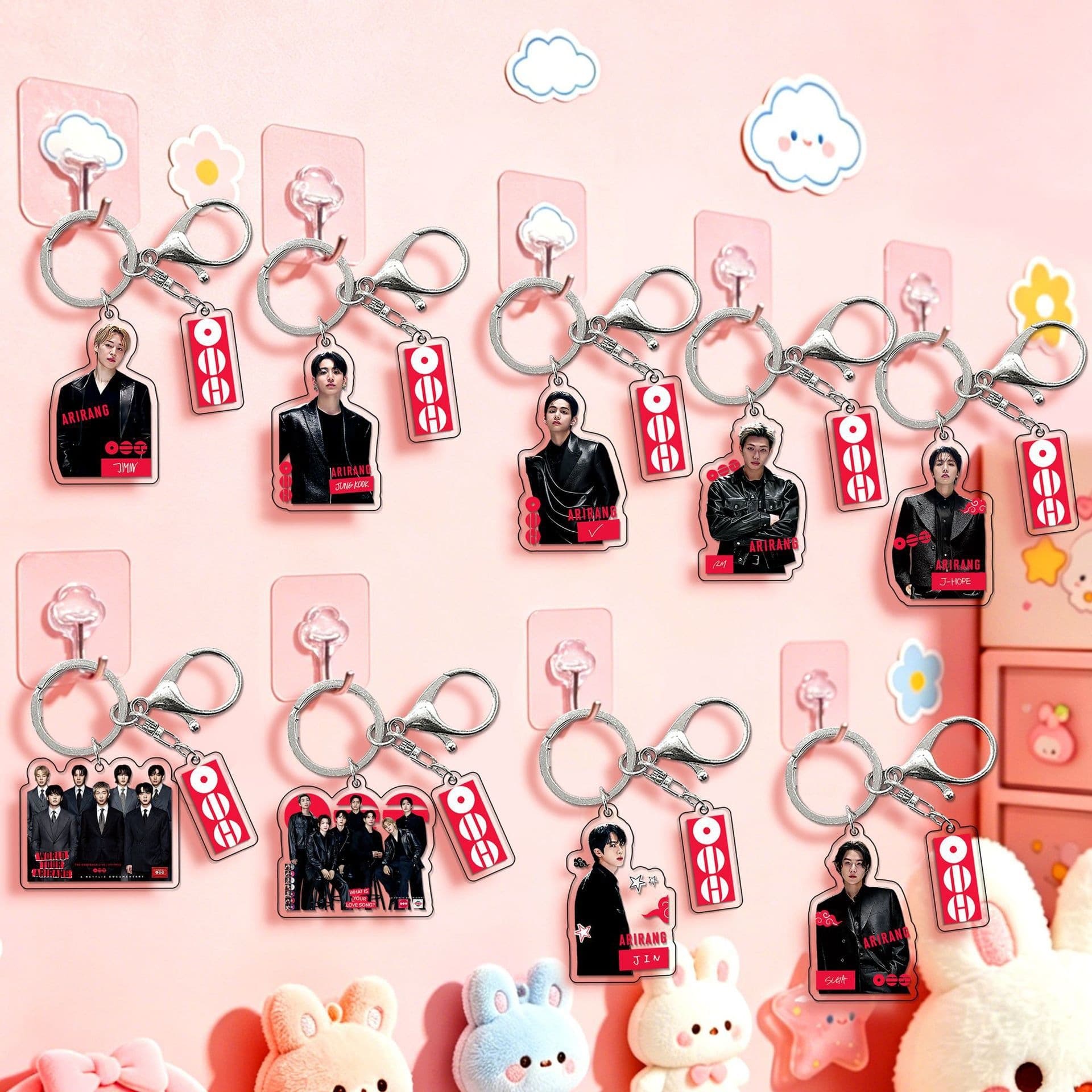 BS BTS Keychain Kpop Comeback Album ARIRANG Kim Taehyung Acrylic Keyring