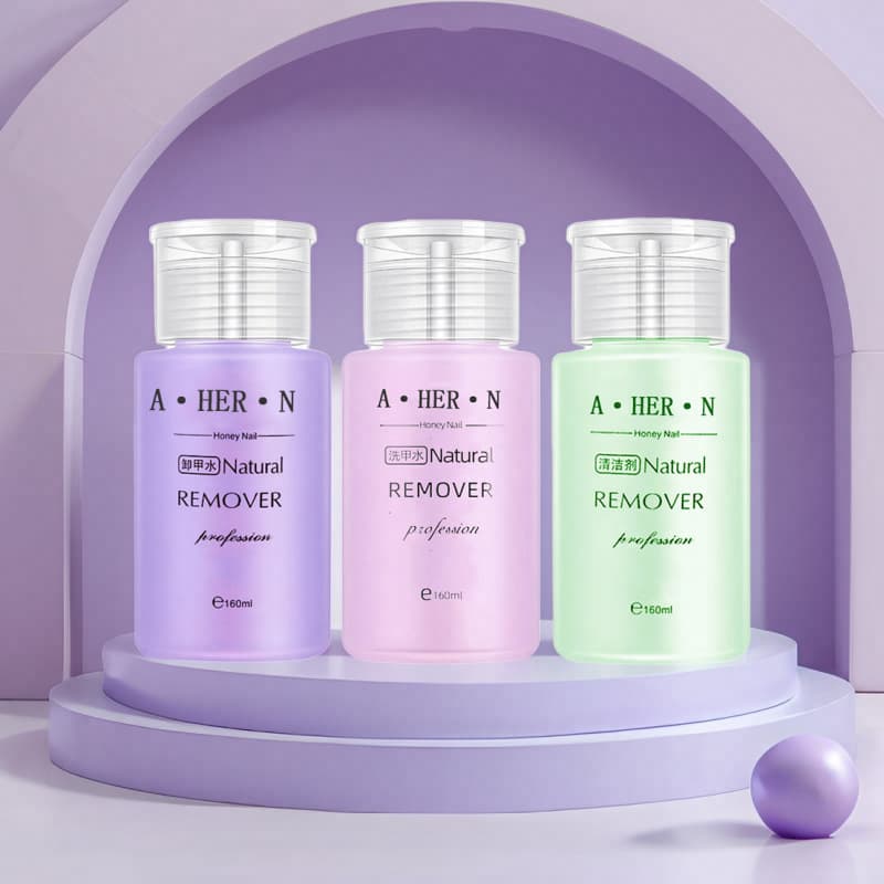 A·HER·N Nail Polish Remover, Nail Cleaner, Nail Cleansing Water, Nail Cleaner Gel, Bottled 160ml