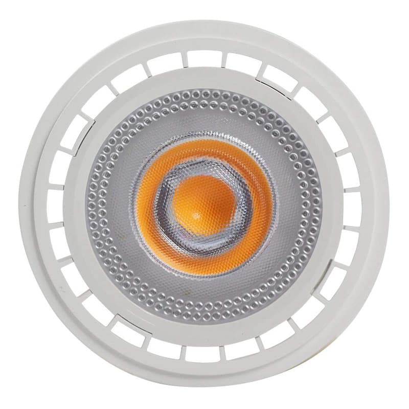 LED 12W plastic wrapped aluminum AR111 spotlight COB living room bedroom hotel G53 dimming 12V/230V e-commerce hot sale
