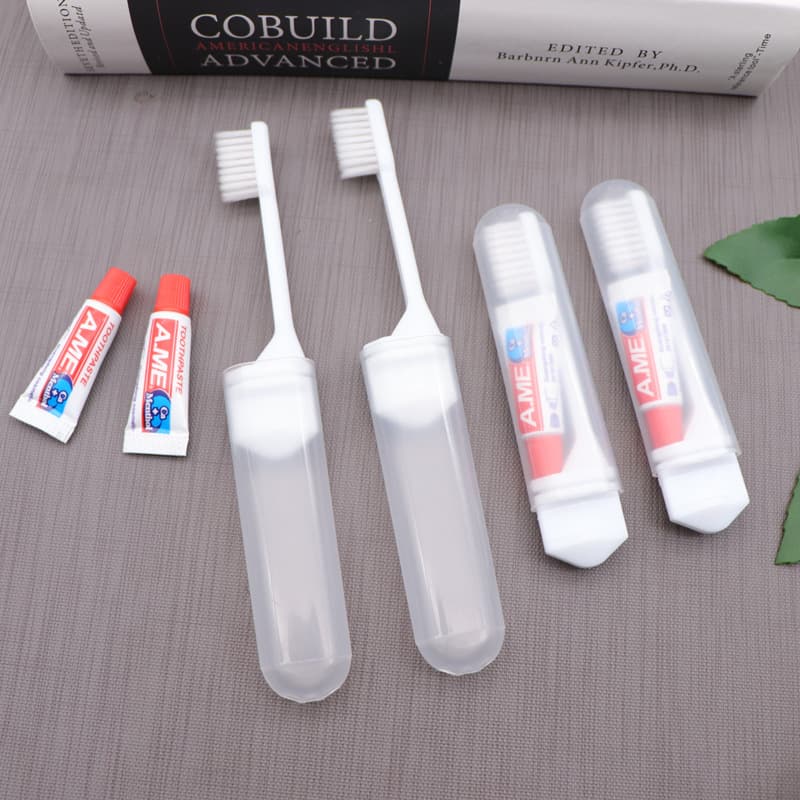 Portable Travel Folding Toothbrush, Non-Disposable Airline Tourism Soft Bristle Mini Home Use Baixiu Celebrity Toothbrush