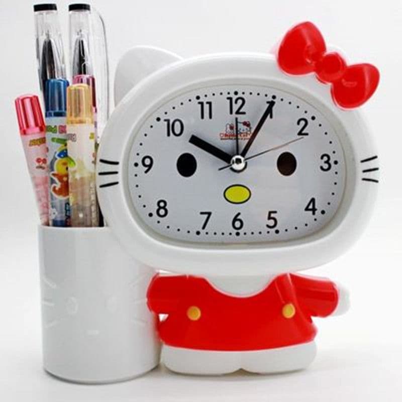 Student Multifunctional Alarm Clock, Cute Cartoon Desk Clock, High Appearance Bedroom Clock