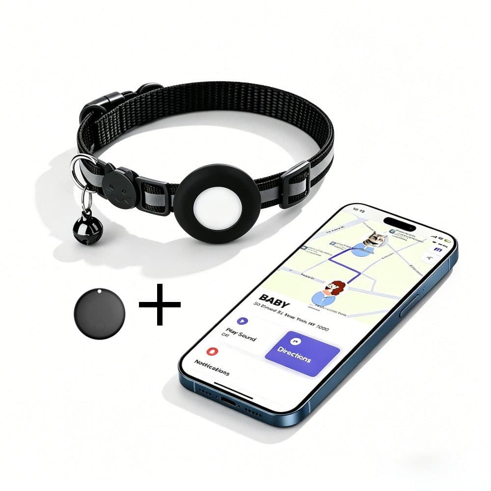 airtag anti-lost device holster pet locating collar suitable for Airtag tracking cat collar anti-lost locator