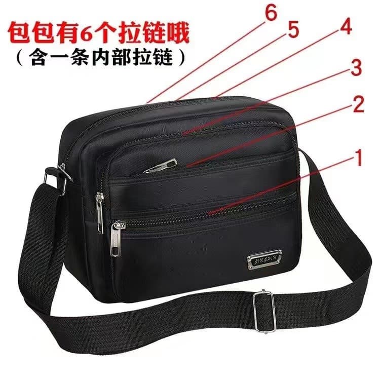 New Casual Single Shoulder Bag, Business Money Collection Crossbody Bag, Unisex Multi-layer Cashier Bag, Large Capacity Travel Bag