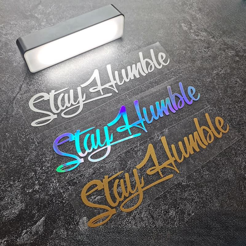 Keep Humble Motorcycle Sticker Self-Adhesive Vinyl Decal Motorcycle Fuel Tank Helmet Letter Decoration Accessory