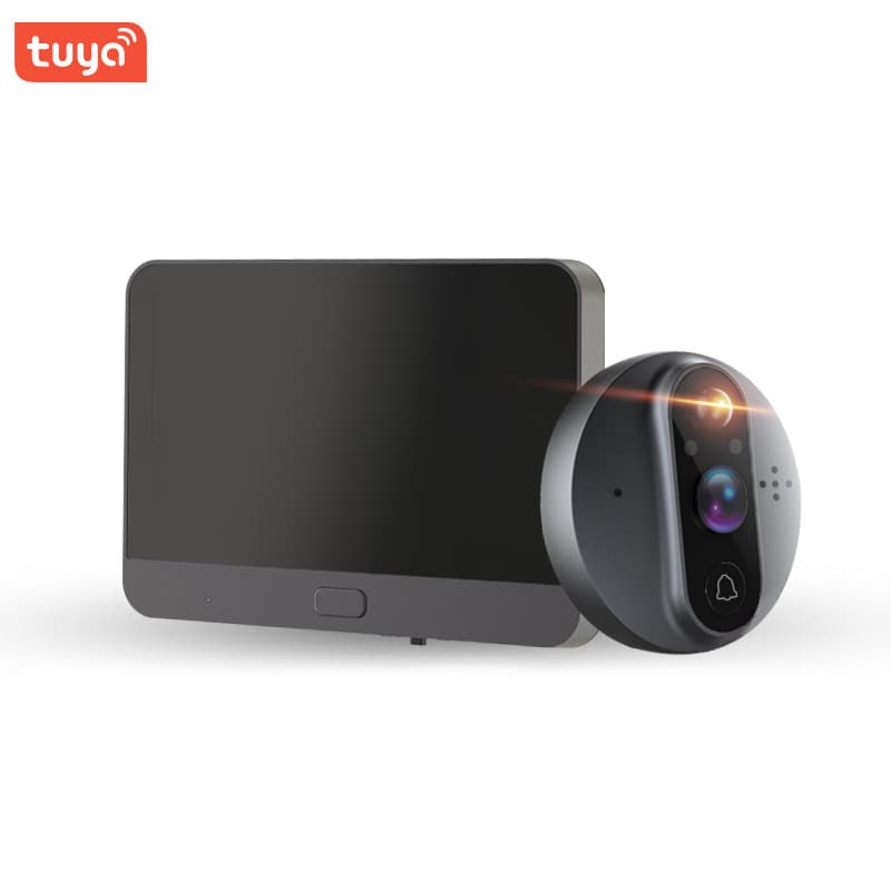 Tuya smart cat's eye video doorbell wireless wifi video intercom electronic cat's eye sensor monitoring tuya