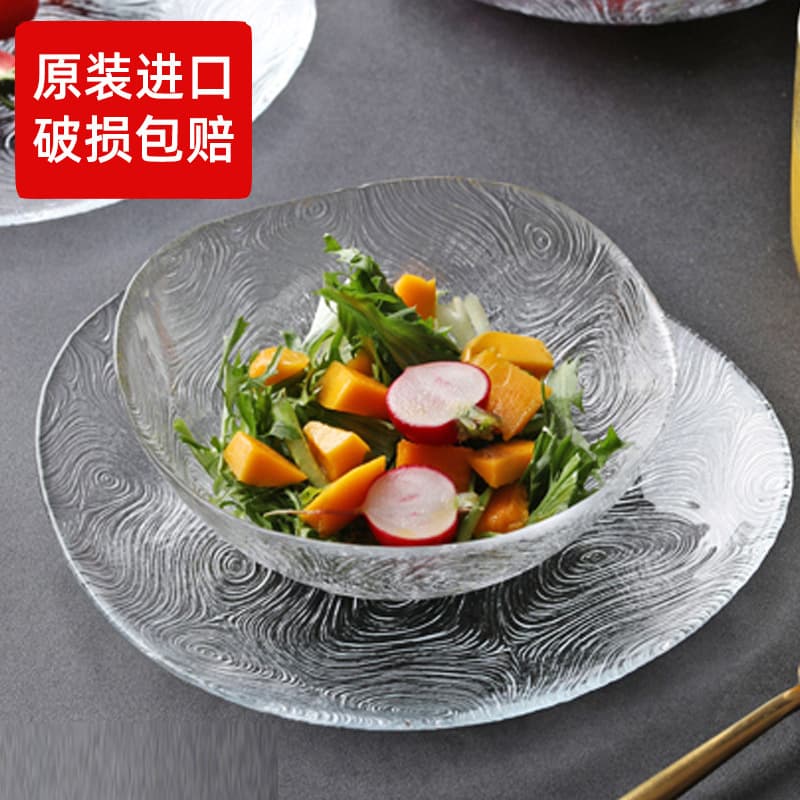 Pasha Paqi imported tempered glass rice bowls, salad bowls, baking bowls, soup bowls, noodle bowls, fruit plates, bowls and tableware